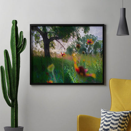 Design Diamond Painting 20"×16"(Horizontal) Wildflowers on the North Grand River