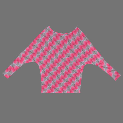 Batwing Long Sleeve Sweater Pink Butterfly Balm