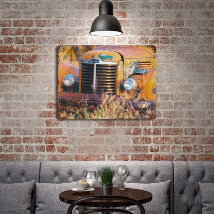 Design Rusty Metal Sign(Horizontal) 11.8"×15.7"