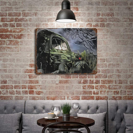 Design Rusty Metal Sign(Horizontal) 11.8"×15.7"