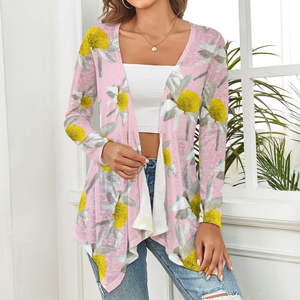 Knitted Cardigan Daisy Pink