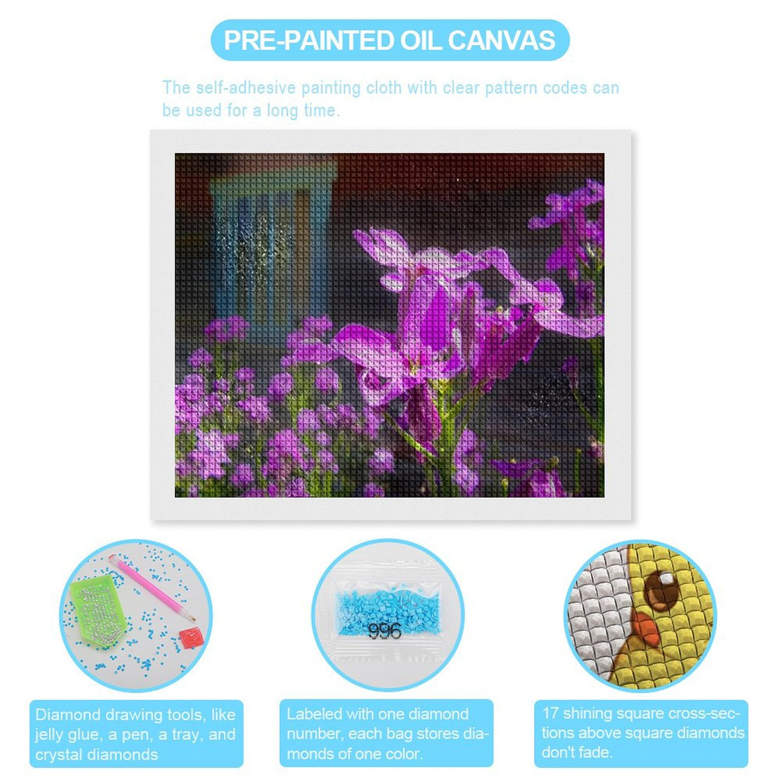 Design Diamond Painting 20"×16"(Horizontal) Dames Rocket Red Barn