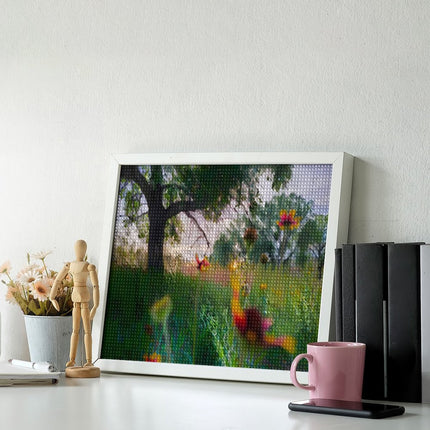 Design Diamond Painting 20"×16"(Horizontal) Wildflowers on the North Grand River