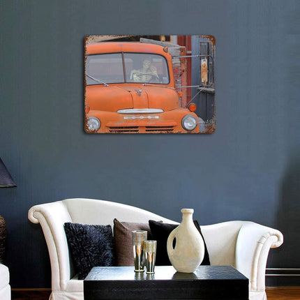 Design Rusty Metal Sign(Horizontal) 11.8"×15.7"