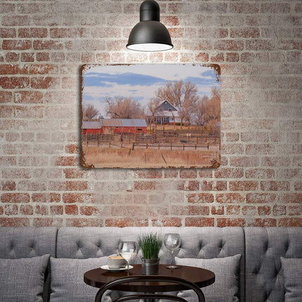 Design Rusty Metal Sign(Horizontal) 11.8"×15.7"