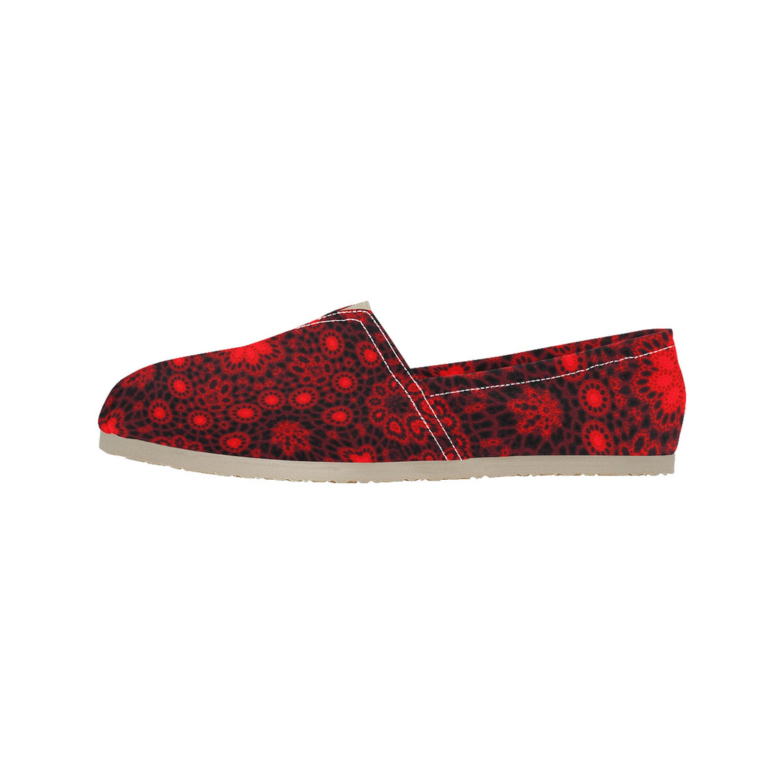 Espadrilles Canvas Red and Black Mandela