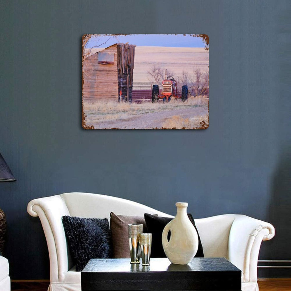 Design Rusty Metal Sign(Horizontal) 11.8"×15.7"