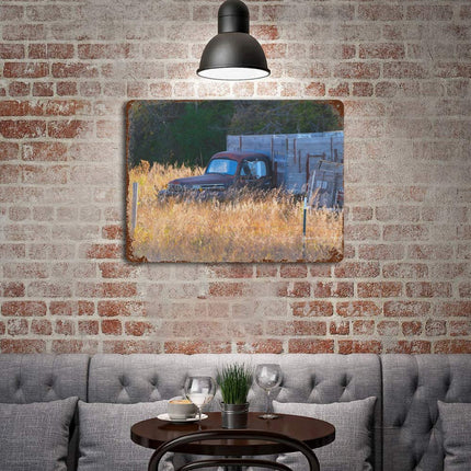 Design Rusty Metal Sign(Horizontal) 11.8"×15.7"