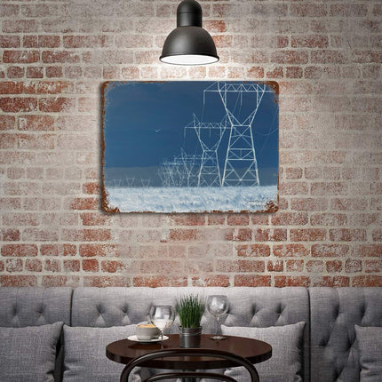 Design Rusty Metal Sign(Horizontal) 11.8"×15.7"