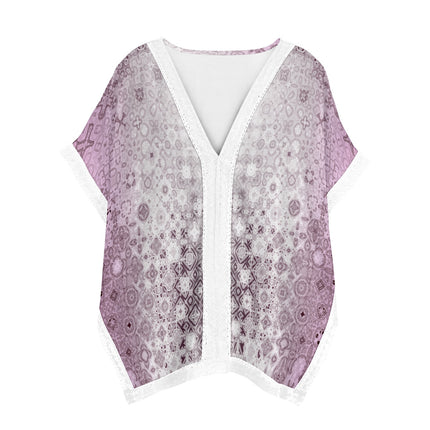 Cover Up Pink Glass Ombre with White Trim