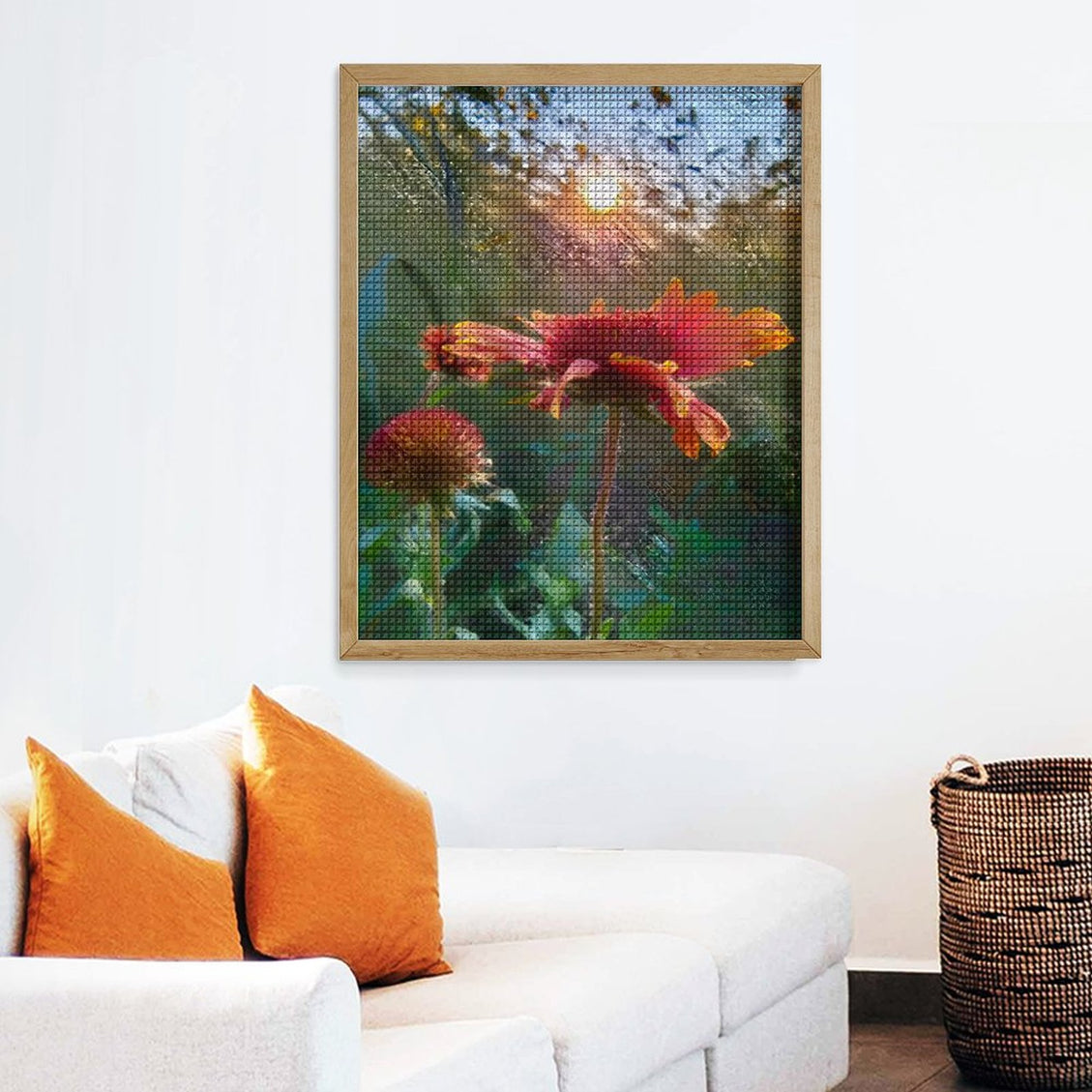 Design Diamond Painting 16"×20"(Vertical) Wildflowers at the Grand River