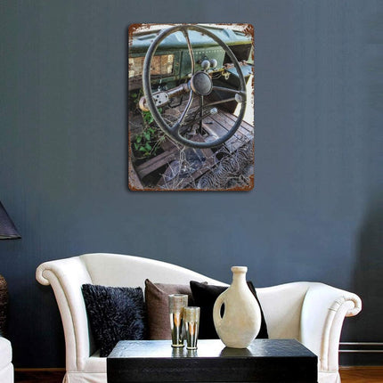 Design Rusty Metal Sign (Vertical) 15.7‘’×11.8‘’