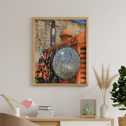 Design Diamond Painting 16"×20"(Vertical) Old Tractor