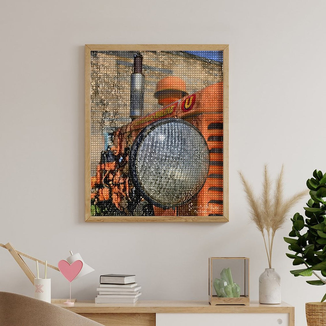 Design Diamond Painting 16"×20"(Vertical) Old Tractor