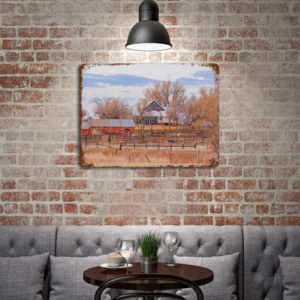 Design Rusty Metal Sign(Horizontal) 11.8"×15.7"