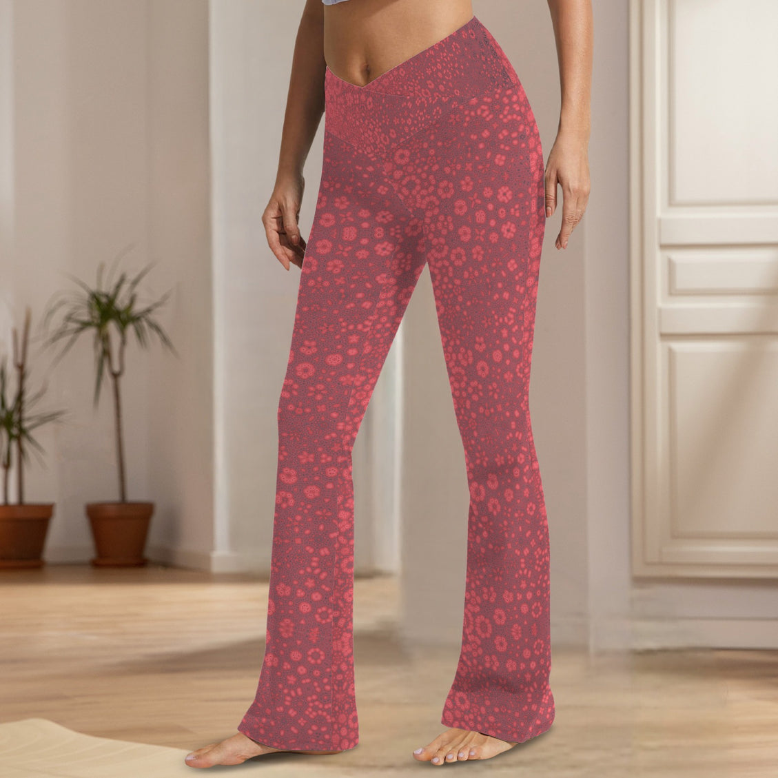 Flare Leggings Red Milkweed