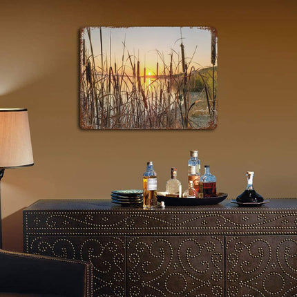 Design Rusty Metal Sign(Horizontal) 11.8"×15.7"