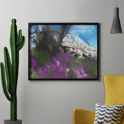 Design Diamond Painting 20"×16"(Horizontal) Dames Rocket Barn