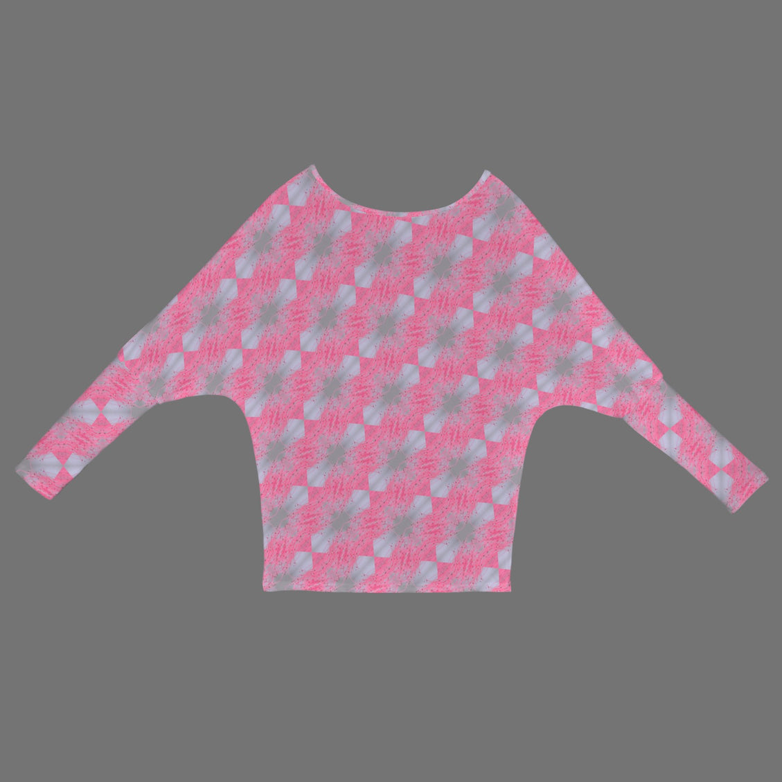 Batwing Long Sleeve Sweater Pink and Periwinkle Butterfly Balm