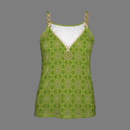 V Neck Chain Cami Dandelion Shimmer