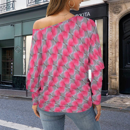 Batwing Long Sleeve Sweater Pink Butterfly Balm