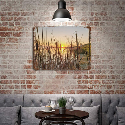 Design Rusty Metal Sign(Horizontal) 11.8"×15.7"