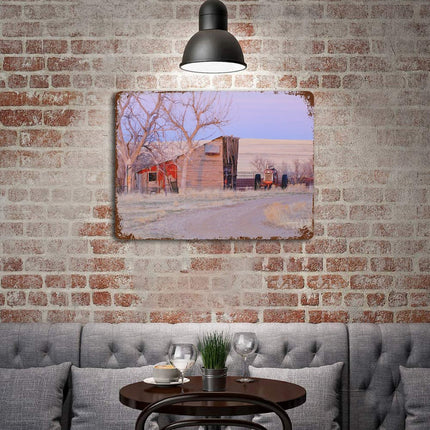 Design Rusty Metal Sign(Horizontal) 11.8"×15.7"
