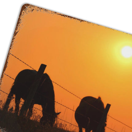 Design Rusty Metal Sign(Horizontal) 11.8"×15.7"