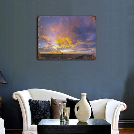 Design Rusty Metal Sign(Horizontal) 11.8"×15.7"