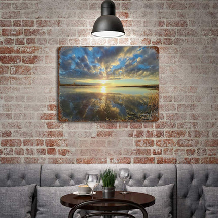 Design Rusty Metal Sign(Horizontal) 11.8"×15.7"