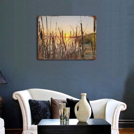 Design Rusty Metal Sign(Horizontal) 11.8"×15.7"