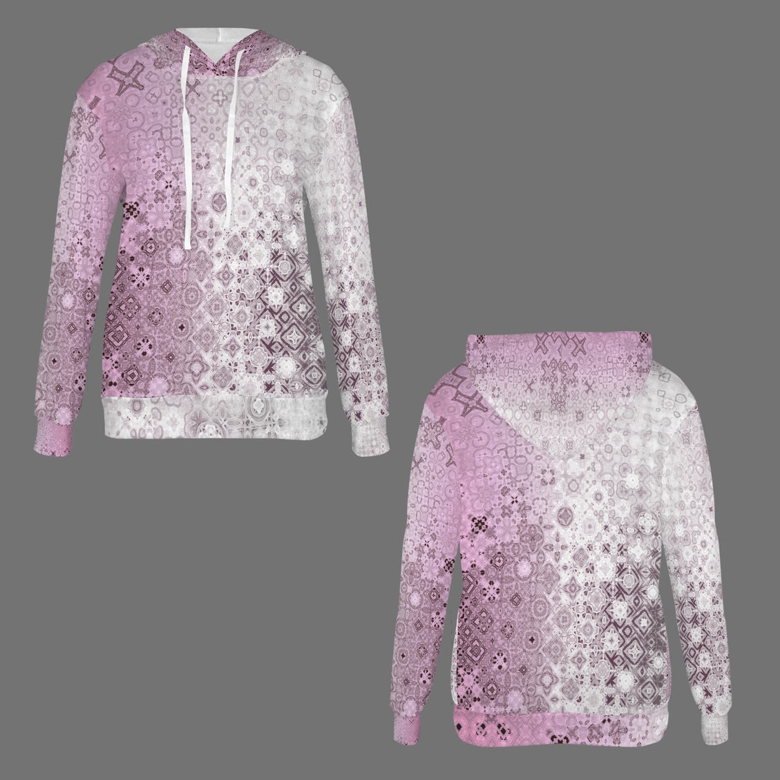 Hoodie Pink Glass Ombre