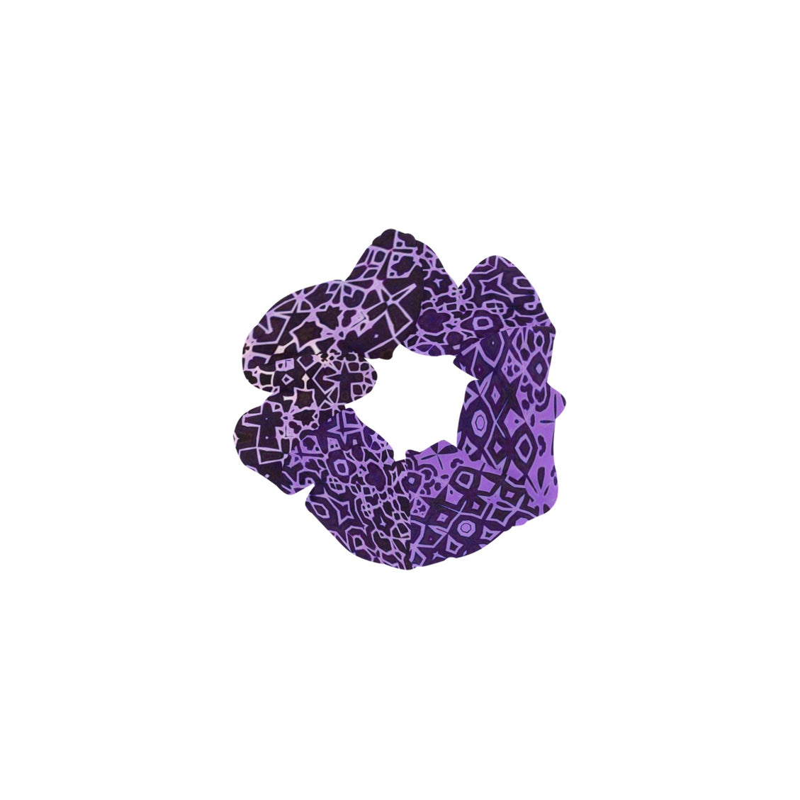 Scrunchie Purple and Black Graphic