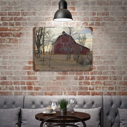 Design Rusty Metal Sign(Horizontal) 11.8"×15.7"