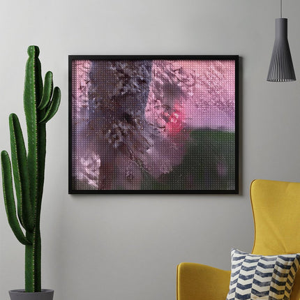 Design Diamond Painting 20"×16"(Horizontal) Smokey Sunset Dandelion