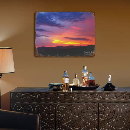 Design Rusty Metal Sign(Horizontal) 11.8"×15.7"