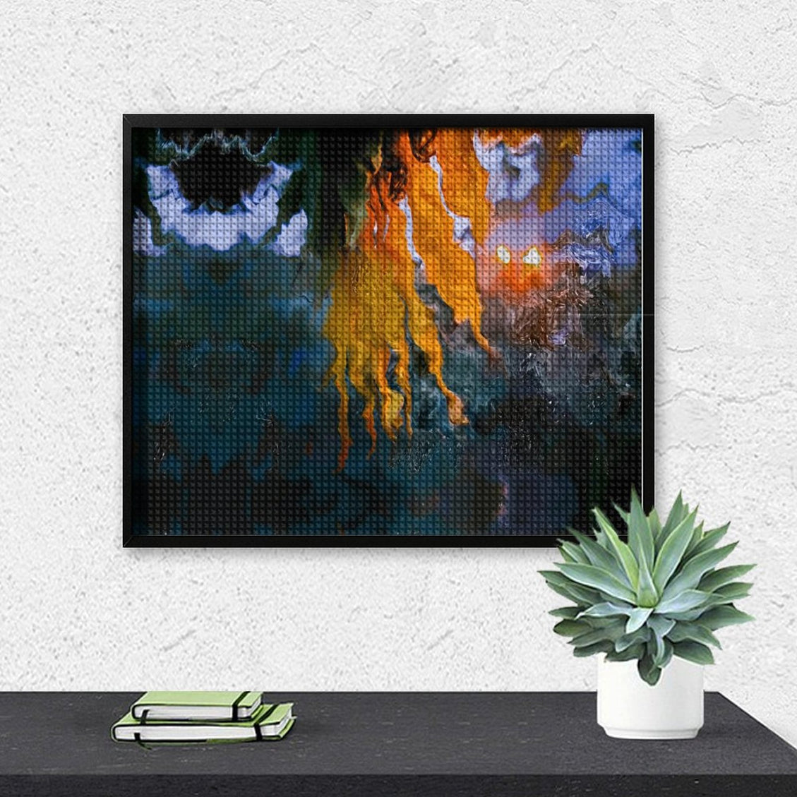 Design Diamond Painting 20"×16"(Horizontal) Sunflower in the Headlights
