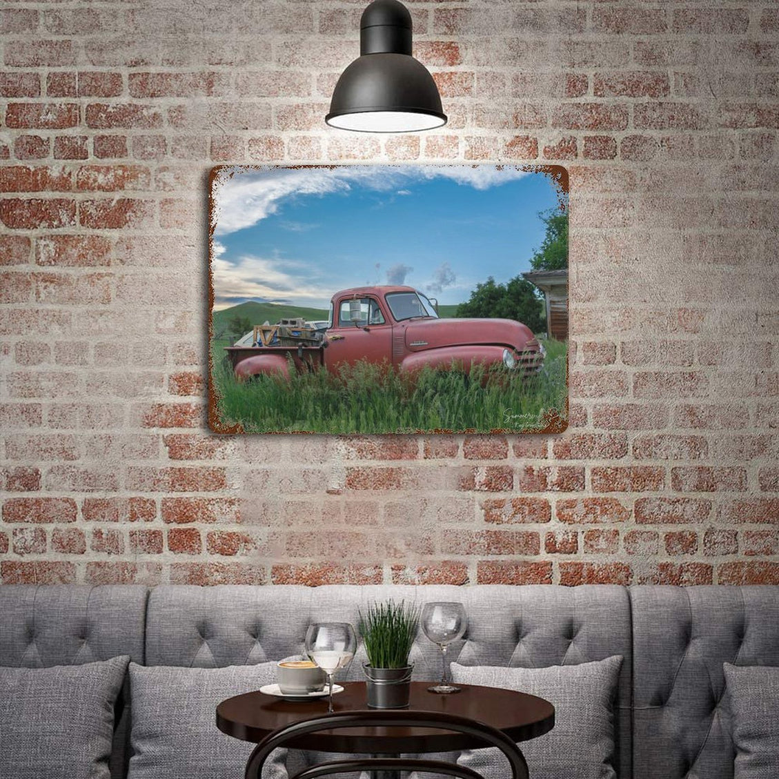 Design Rusty Metal Sign(Horizontal) 11.8"×15.7"