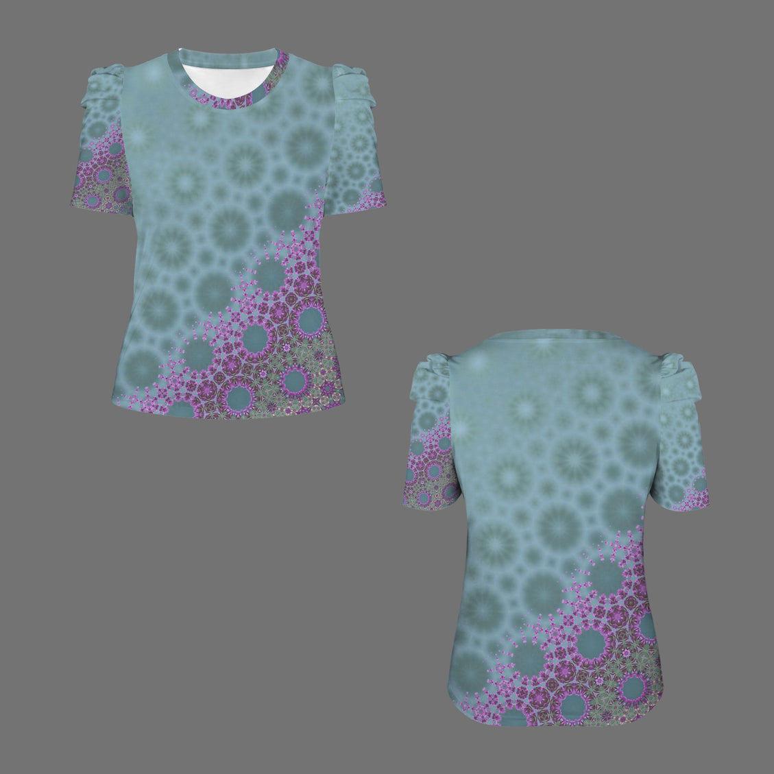 Puff Sleeve T-Shirt Dames Rocket Lakeside