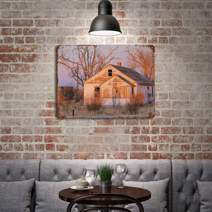 Design Rusty Metal Sign(Horizontal) 11.8"×15.7"