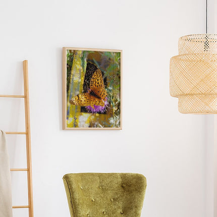 Design Diamond Painting 16"×20"(Vertical) Butterfly in the Slim Buttes