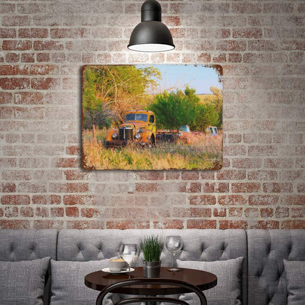 Design Rusty Metal Sign(Horizontal) 11.8"×15.7"