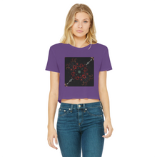 Load image into Gallery viewer, Old Trucks Classic Women&#39;s Cropped Raw Edge T-Shirt
