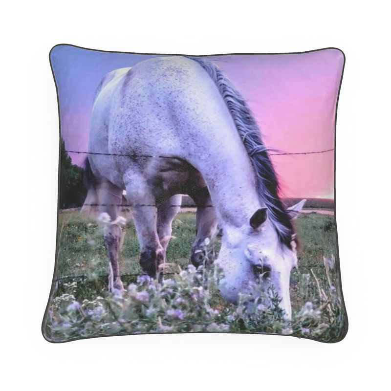 Horse at Sunset Pillow