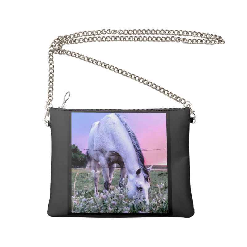 Horse at Sunset Crossbody Bag Charcoal