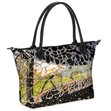 Load image into Gallery viewer, Cracked. Broken. Beautiful. Tote Bag in Black.
