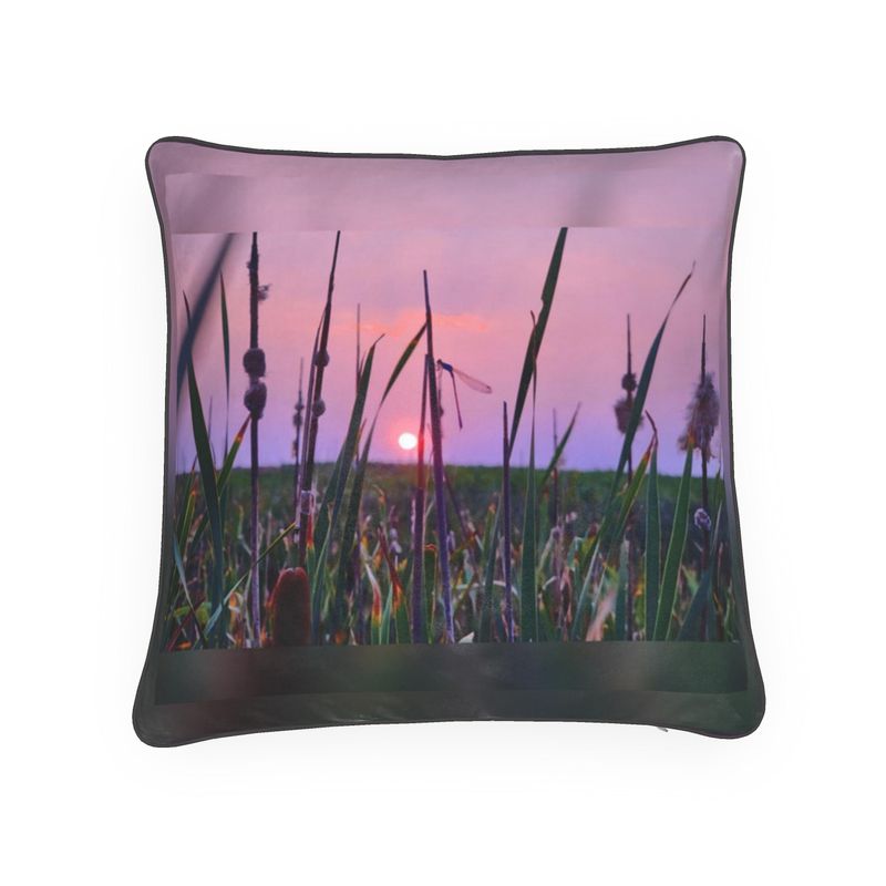Dragonfly Sunset Pillow