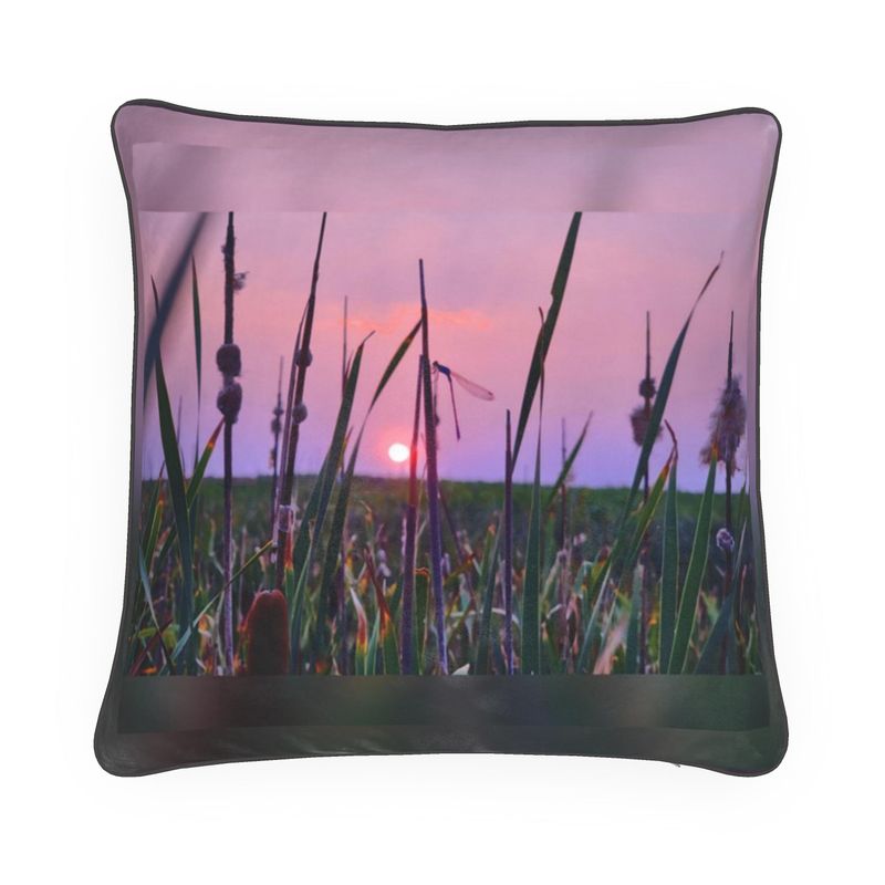 Dragonfly Sunset Pillow