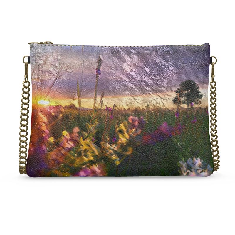 Crossbody Bag Wildflowers at Sunset
