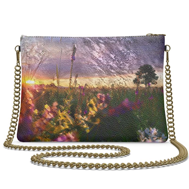 Crossbody Bag Wildflowers at Sunset